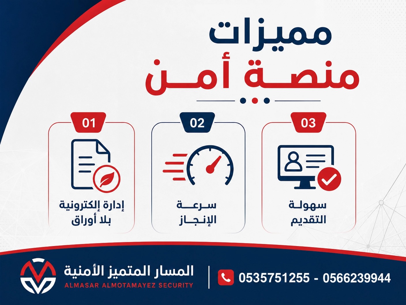 مميزات منصة أمن لإصدار شهادة استيفاء كاميرات المراقبة - إدارة إلكترونية سريعة